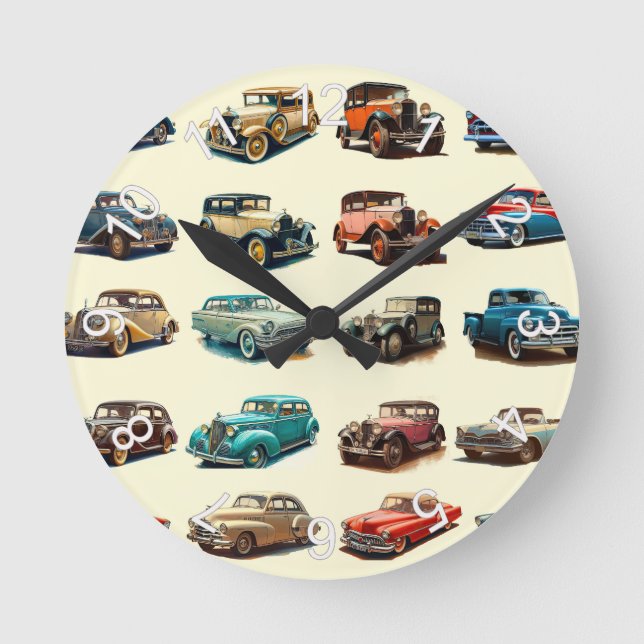 Cars Round Clock (Front)