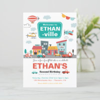 Cars & Trucks City Transportation birthday Party