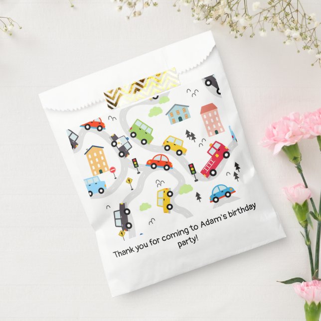 Cars Trucks Road Map Birthday Party Favour Bags (Sealed)