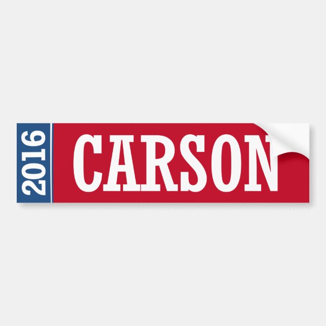 CARSON 2016 BUMPER STICKER (Front)