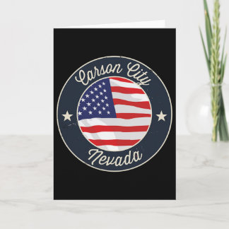 Carson City Nevada Nv Vacation Souvenir Graphic Card
