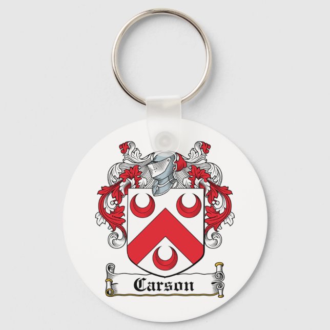 Carson Family Crest Key Ring (Front)