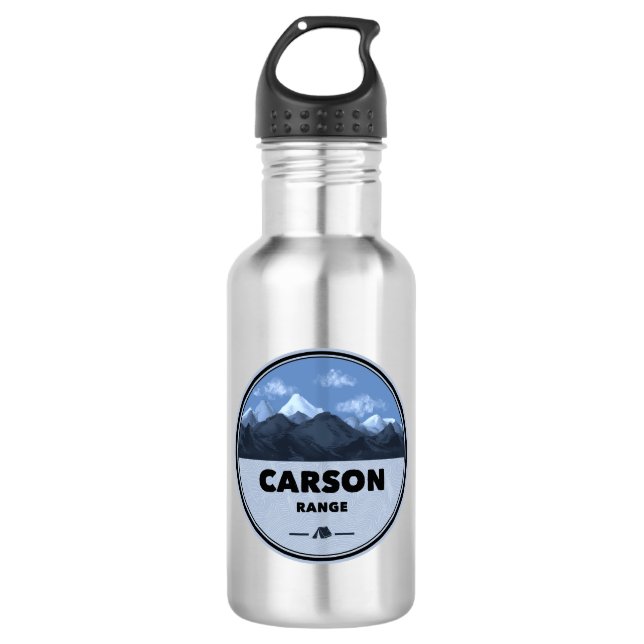 Carson Range California Nevada Camping 532 Ml Water Bottle (Front)