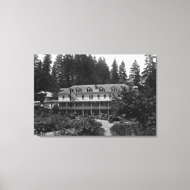 Carson, WA Shipherd's Springs Hotel View Canvas Print (Front)