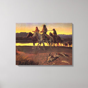 Carson's Men by Charles M. Russell Canvas Print