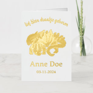 Cart card, pixel art foil holiday card