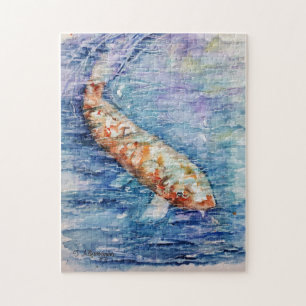 Cart fish pu jigsaw puzzle