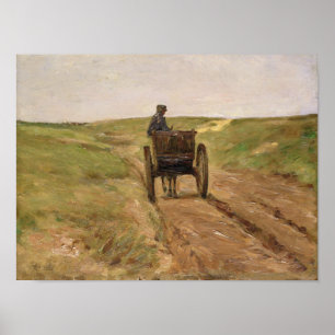 Cart in Katwijk, 1889 Poster