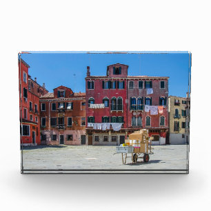 Cart with boxes in Venice Photo Block