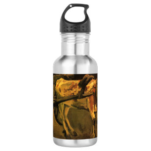 Cart with Red and White Ox (Vincent van Gogh) 532 Ml Water Bottle