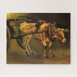Cart with Red and White Ox (Vincent van Gogh) Jigsaw Puzzle
