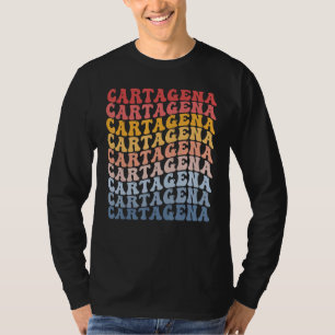 Cartagena City Groovy Retro T-Shirt