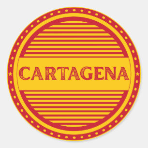 Cartagena City Pride Emblem – Spanish Identity Classic Round Sticker