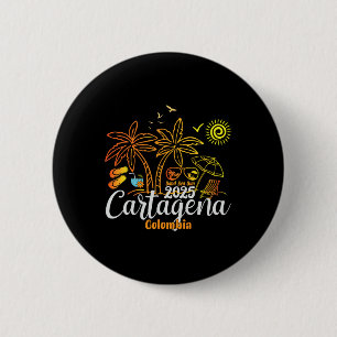 Cartagena Colombia Family Vacation 2025 Cruise Sou 6 Cm Round Badge
