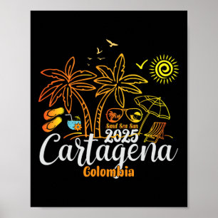 Cartagena Colombia Family Vacation 2025 Cruise Sou Poster