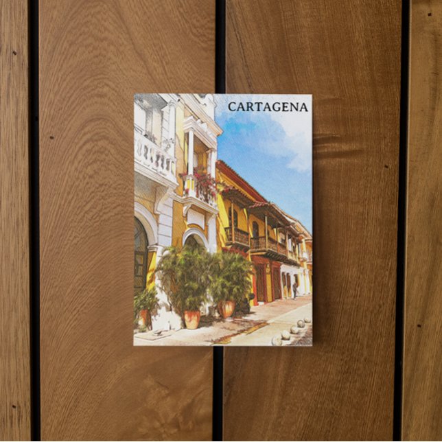 Cartagena Colombia Historic Centre Postcard (cartagena colombia historic old city postcard)