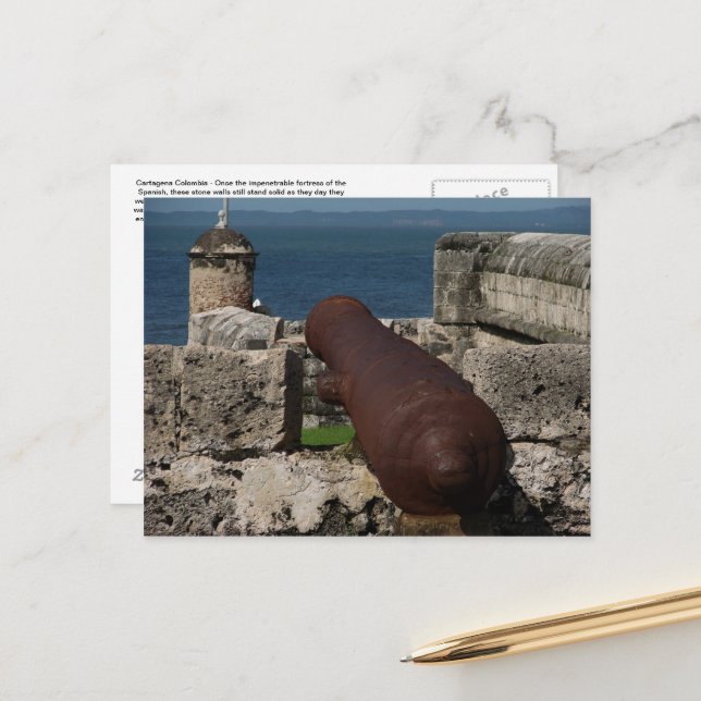 Cartagena Colombia Post Card (Front/Back In Situ)