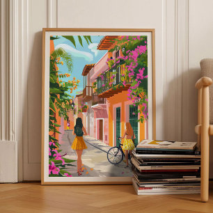 Cartagena Print Colombia Illustration Cartagena