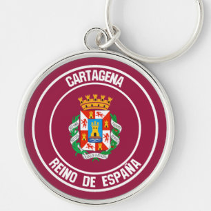 Cartagena Round Emblem Key Ring