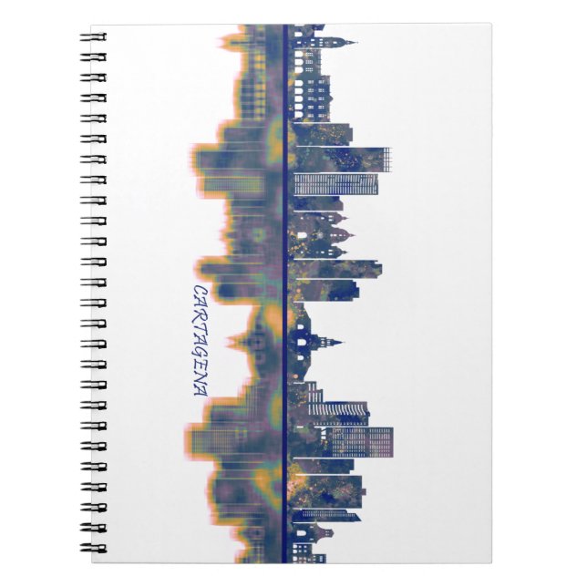 Cartagena Skyline Notebook (Front)