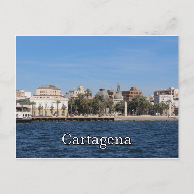 Cartagena souvenir and gift postcard (Front)