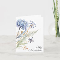 Cartão em Portugues: Birthday Card Wildflowers