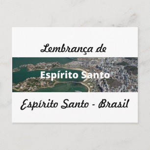 Cartão postal lembrança de Espírito Santo Postcard