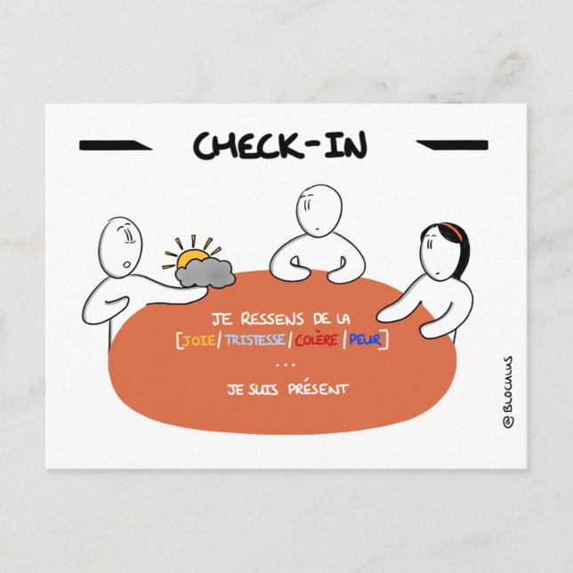 Carte Core Protocol : Check-In Postcard (Front)