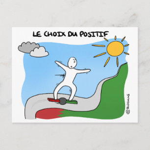 Carte de Coaching "Le choix du positif" Postcard