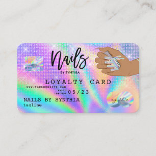 Carte de crédit Holos Nail Tech Business Card