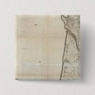 Carte de la France SO 15 Cm Square Badge