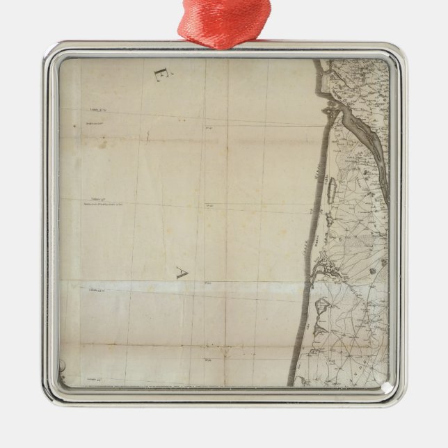 Carte de la France SO Metal Tree Decoration (Front)