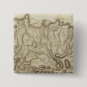Carte de l'Isle de la Grenade 15 Cm Square Badge