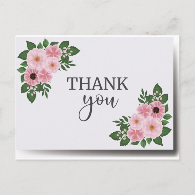 Carte de remerciement  postcard (Front)