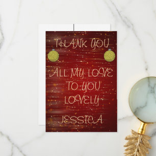 CARTE DE REMERCIEMENT THANK YOU CARD