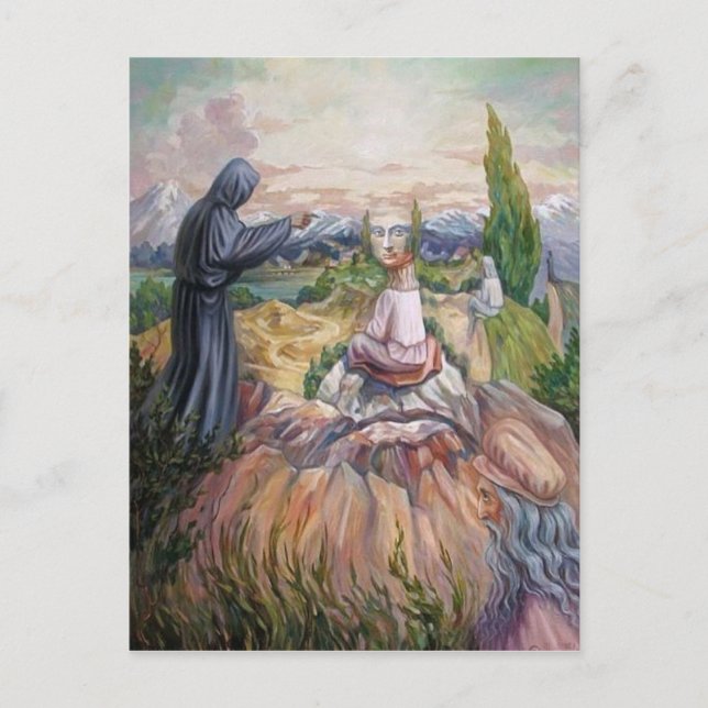 Carte illusion de Vinci Postcard (Front)