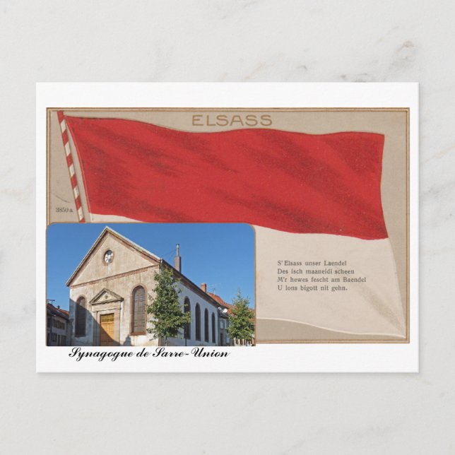 Carte postale ‘Alsace’ Synagogue de Sarre Union Postcard (Front)