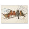 Carte Postale Bird Set 3 of 4 (European Robins)