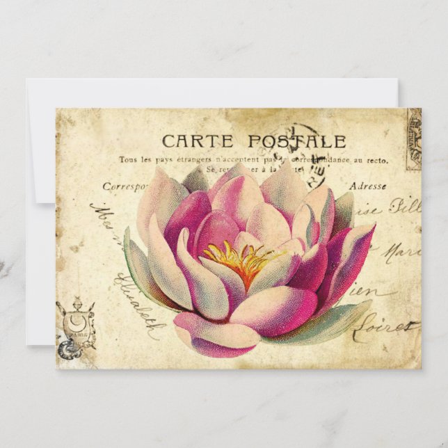 CaRTe PoSTaLe GaRDeN PaRTy iNViTaTioNs (Front)