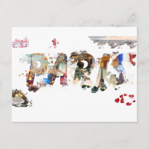 Carte Postale PARIS Postcard