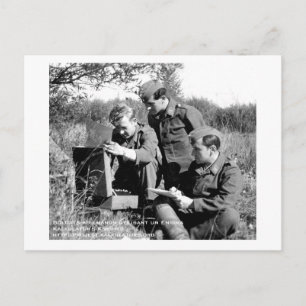 Carte postale Soldats Enigma Postcard