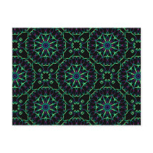 Carte Postale Vision Foret Psychédélique