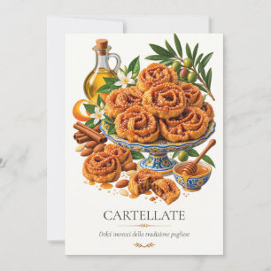 Cartellate – Vintage Italian Dessert Invitation