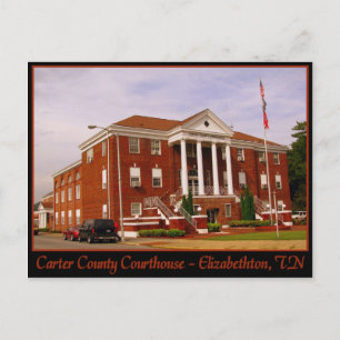 Carter County Courthouse - Elizabethton, TN Postcard