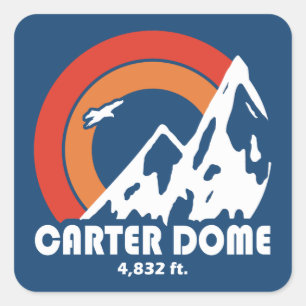 Carter Dome Sun Eagle Square Sticker