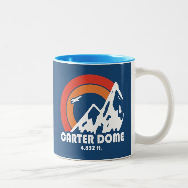 Carter Dome Sun Eagle Two-Tone Coffee Mug (Right)