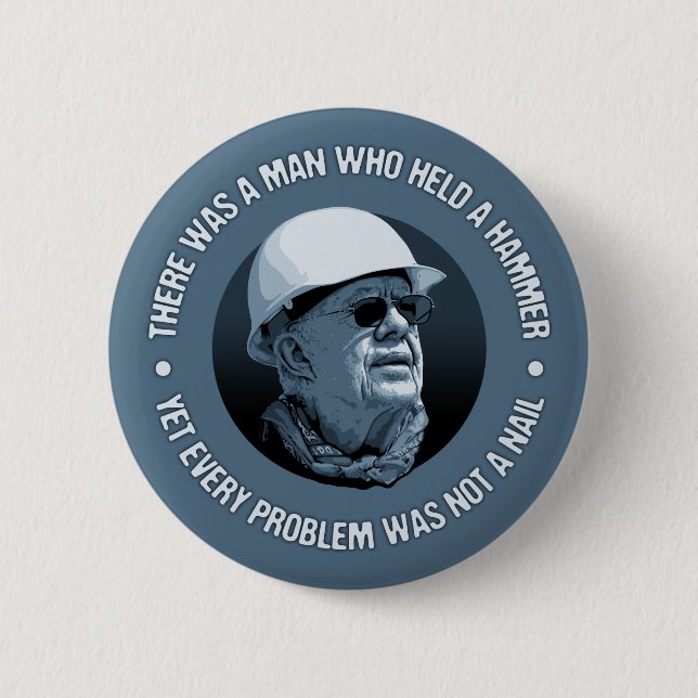 Carter Hammer Nail 6 Cm Round Badge (Front)