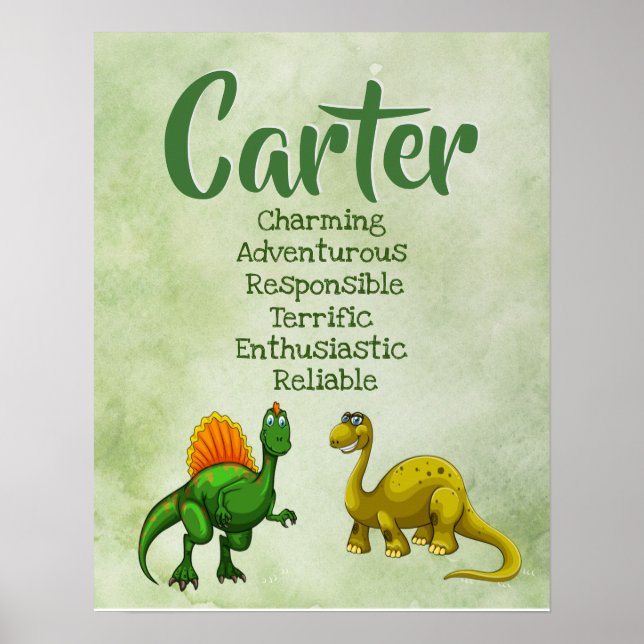 Carter Name Poster (Front)