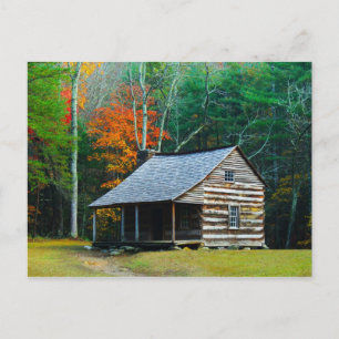 Carter Shields Cabin - Great Smoky Mountains Postcard