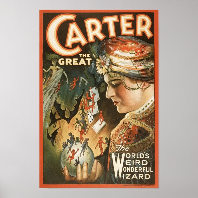 Carter The Great - Vintage Magician Print (Front)